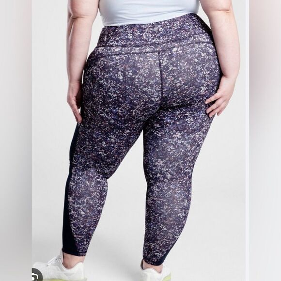 🩷 NWT Athleta Printed Mesh Tight size 3X - Picture 3 of 6